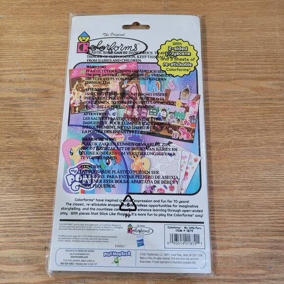 My Little Pony Grab & Go Play Pack Stick N Play Activity Colorforms Lot Of 6 New - Picture 7 of 7